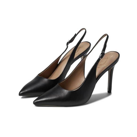 NEW SAM EDELMAN hazel sling heels in black - Picture 3 of 4